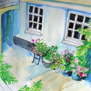 ‘Courtyard steps in Dowry Square’